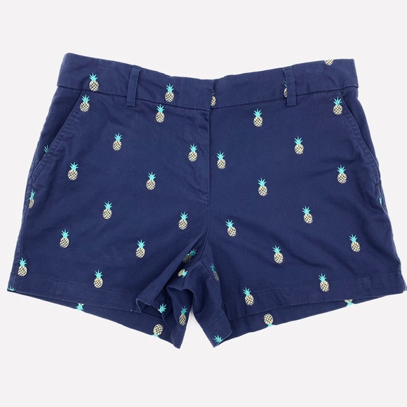 Cambridge Embroidered Pineapples Shorts